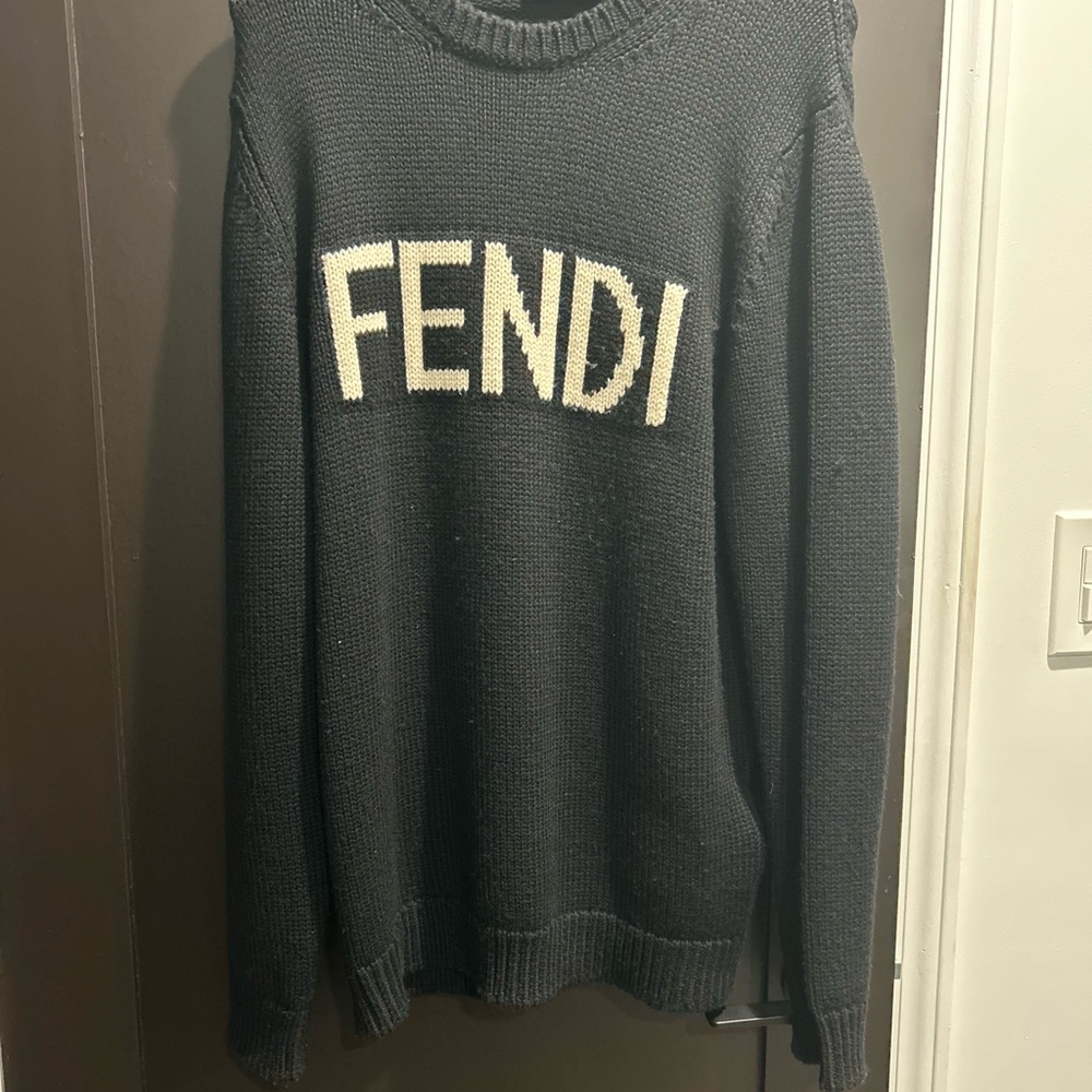 Fendi Black Knit Pullover